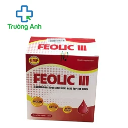 Feolic III Viheco - Hỗ trợ bổ sung sắt, acid folic cho cơ thể