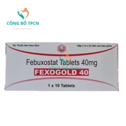 Fexogold 40mg - Thuốc điều trị bệnh gút hiệu quả của India