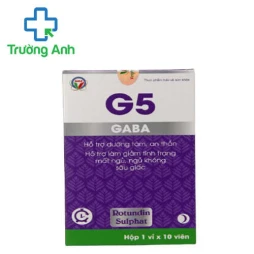 G5 - Hỗ trợ dưỡng tâm, an thần, giúp giảm căng thẳng