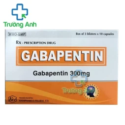 Gabapentin 300mg Khapharco - Điều trị hỗ trợ động kinh cục bộ