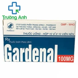 Gardenal 100mg Pharbaco - Thuốc điều trị bệnh động kinh hiệu quả
