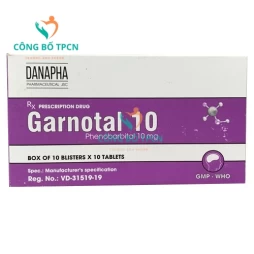 Garnotal 10mg - Thuốc điều trị bệnh động kinh hiệu quả của Danapha