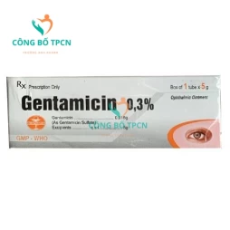 Gentamicin 0,3% 5g Quapharco - Điều trị viêm kết mạc, giác mạc (10 hộp)