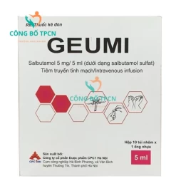 Geumi 5mg/5ml CPC1HN - Thuốc làm giảm co thắt phế quản