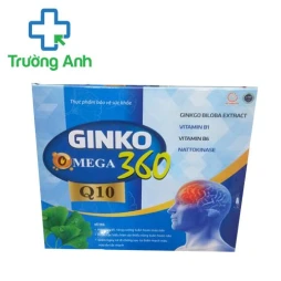 Ginko omega 360 Q10 (xanh) - Giúp tăng cường tuần hoàn máu não hiệu quả