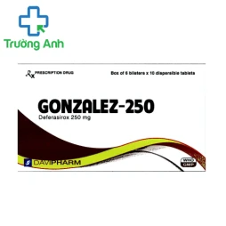 Gonzalez-250 Davipharm - Điều trị nhiễm độc sắt mãn tính