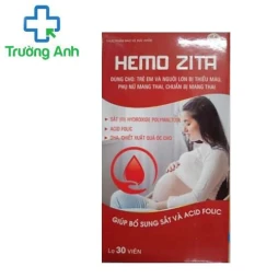 Hemo Zita - Bổ sung sắt và axit folic cho phụ nữ có thai