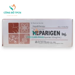 Heparigen Inj 500mg/5ml  Dai Han Pharm - Thuốc điều trị bệnh gan hiệu quả