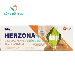 Herzona Vega - Kem bôi trị giời leo, tay chân miệng, zona hiệu quả