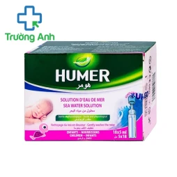 Dung dịch vệ sinh mũi Humer 18 x 5ml cho trẻ em và trẻ sơ sinh