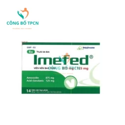 Imefed 875mg/125mg Imexpharm - Thuốc điều trị nhiễm khuẩn