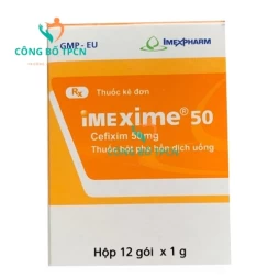 Imexime 50 - Thuốc điều trị nhiễm khuẩn của Imexpharm