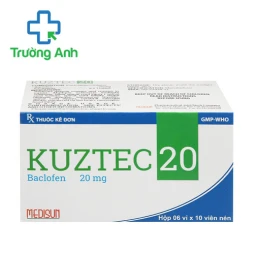 Kuztec 20 Medisun - Thuốc điều trị co thắt cơ hiệu quả