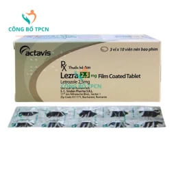 Lezra 2,5mg - Thuốc điều trị hỗ trợ ung thư vú hiệu quả