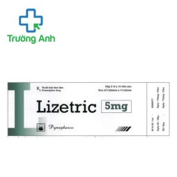 Lizetric 5mg Pymepharco - Thuốc điều trị tăng huyết áp hiệu quả