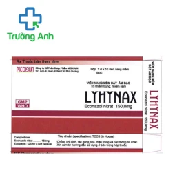 Lyhynax 150mg Medisun - Viên đặt điều trị viêm âm đạo hiệu quả