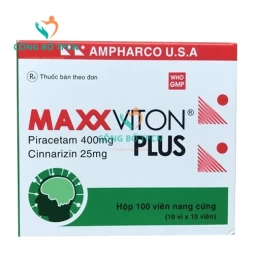 Maxxviton Plus - Thuốc điều trị rối loạn tiền đình hiệu quả của Ampharco