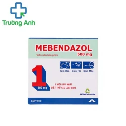 Mebendazol 500mg Agimexpharm - Thuốc tẩy run của Việt Nam