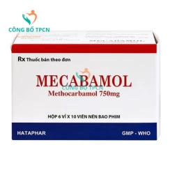 Mecabamol 750mg Hataphar - Thuốc điều trị giảm triệu chứng xương khớp hiệu quả