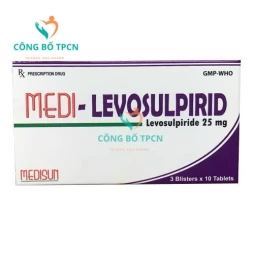 Medi-Levosulpirid 25mg Medisun - Ðiều trị tâm thần phân liệt