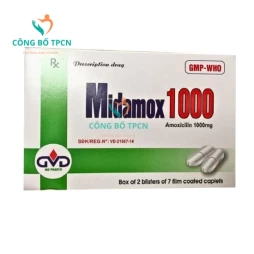 Midamox 1000 Pharco - Thuốc điều trị nhiễm khuẩn hiệu quả