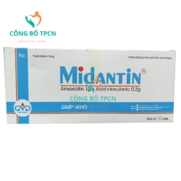 Midantin 1200 MD Pharco - Thuốc điều trị viêm xoang, viêm tai giữa