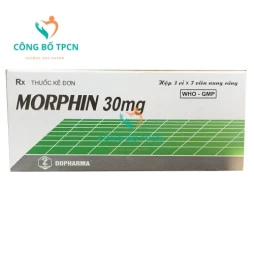 Morphin 30mg Dopharma - Giảm đau trong ung thư giai đoạn cuối