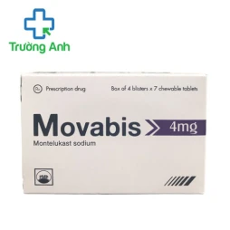 Movabis 4mg Pymepharco - Thuốc dự phòng và điều trị hen phế quản