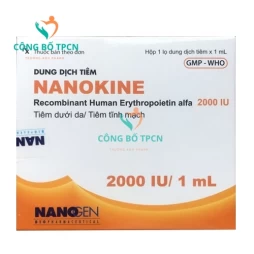 Nanokine 2000IU/bơm tiêm - Thuốc điều trị thiếu máu của Nanogen