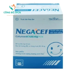 Negacef 125 Pymepharco - Thuốc điều trị nhiễm khuẩn hiệu quả