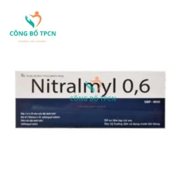 Nitralmyl 0,6 - Thuốc dự phòng cơn đau thắt ngực của Hataphar