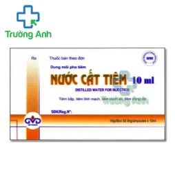 Nước cất tiêm 10ml MD Pharco - Giúp hòa tan các thuốc tiêm bột