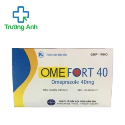 Omefort 40 Quapharco - Thuốc điều trị trào ngược dạ dày thực quản