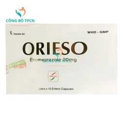 Orieso 20mg - Thuốc điều trị viêm loét dạ dày, tá tràng