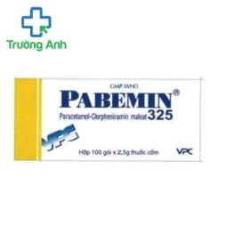 Pabemin 325 VPC (cốm) - Điều trị sốt từ nhẹ đến vừa, cảm lạnh