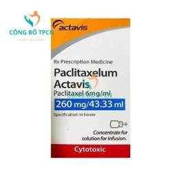 Paclitaxelum Actavis 260mg/43,33ml Sindan