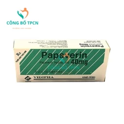 Papaverin 40mg Vidipha - Thuốc điều trị đau bụng của Việt Nam (10 hộp)