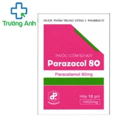Parazacol 80 Pharbaco - Thuốc giảm đau, hạ sốt hiệu quả