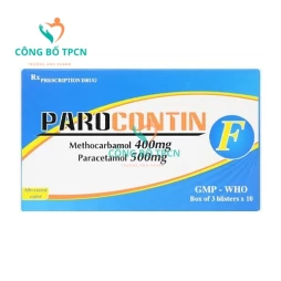 Parocontin F Tipharco - Thuốc giảm đau co thắt cơ xương hiệu quả