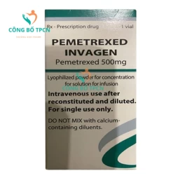 Pemetrexed invagen (Pemetrexed 500mg) - Thuốc điều trị bệnh ung thư phổi