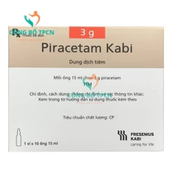 Piracetam Kabi 3g/15ml - Điều trị các triệu chứng chóng mặt