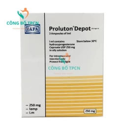 Proluton Depot 250mg Bayer - Dung dịch tiêm phòng dọa sảy thai hiệu quả