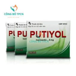 Putiyol 6mg Medisun - Thuốc chống giun sán hiệu quả