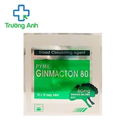 PymeGinmacton 80 Pymepharco - Thuốc điều trị rối loạn tuần hoàn não