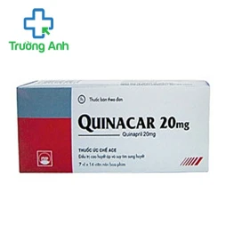 Quinacar 20 Pymepharco - Thuốc điều trị tăng huyết áp hiệu quả