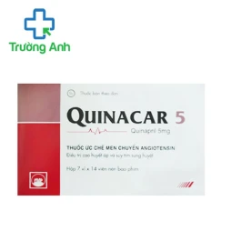 Quinacar 5 Pymepharco - Thuốc điều trị suy tim sung huyết hiệu quả