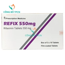 Refix 550mg Atra Pharma - Thuốc điều trị hội chứng ruột kích thích