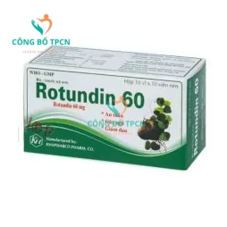 Rotundin 60mg Khapharco - Thuốc an thần hỗ trợ giấc ngủ hiệu quả