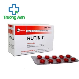 Rutin-C Armephaco - Thuốc phòng và điều trị bệnh thiếu acid ascorbic  
