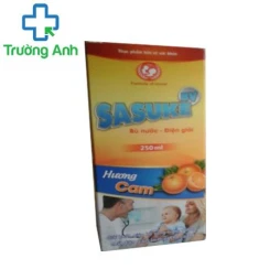 Sasuki hương cam - Giúp bù nước, chất điện giải hiệu quả